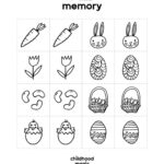 Easter Memory Game   Childhood Magic Inside Printable Easter Memory Game