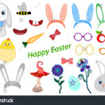 Easter Photo Booth Props Easter Party Stock Vector (Royalty Free With Regard To Easter Photo Booth Props Printable