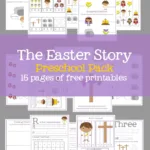 Easter Preschool Pack Of Printables – Mary Martha Mama Inside Free Printable Easter Story Sequencing