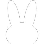 Easter Rabbit Template  Free Printable   Childhood Magic Intended For Easter Cut Out Printable