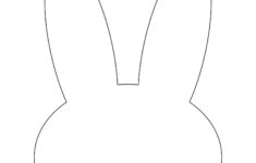 Easter Rabbit Template- Free Printable - Childhood Magic intended for Easter Cut Out Printable