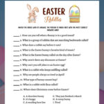 Easter Riddle Me This Game Printable, Easter Party Game, Easter For Easter Riddles Printable