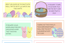 Easter Scavenger Hunt At Home | Signup with Easter Eggs Hunt Printable Clues
