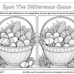Easter Spot The Difference Games   World Of Printables With Regard To Spot The Difference Easter Printable