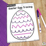 Easter Tracing Worksheets Regarding Printable Easter Eggs Tracing