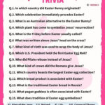 Easter Trivia Questions & Answers Pertaining To Easter Free Printable Spring Trivia Questions And Answers Printable