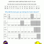 Easter Worksheets For Kids In Free Printable Easter Math Worksheets