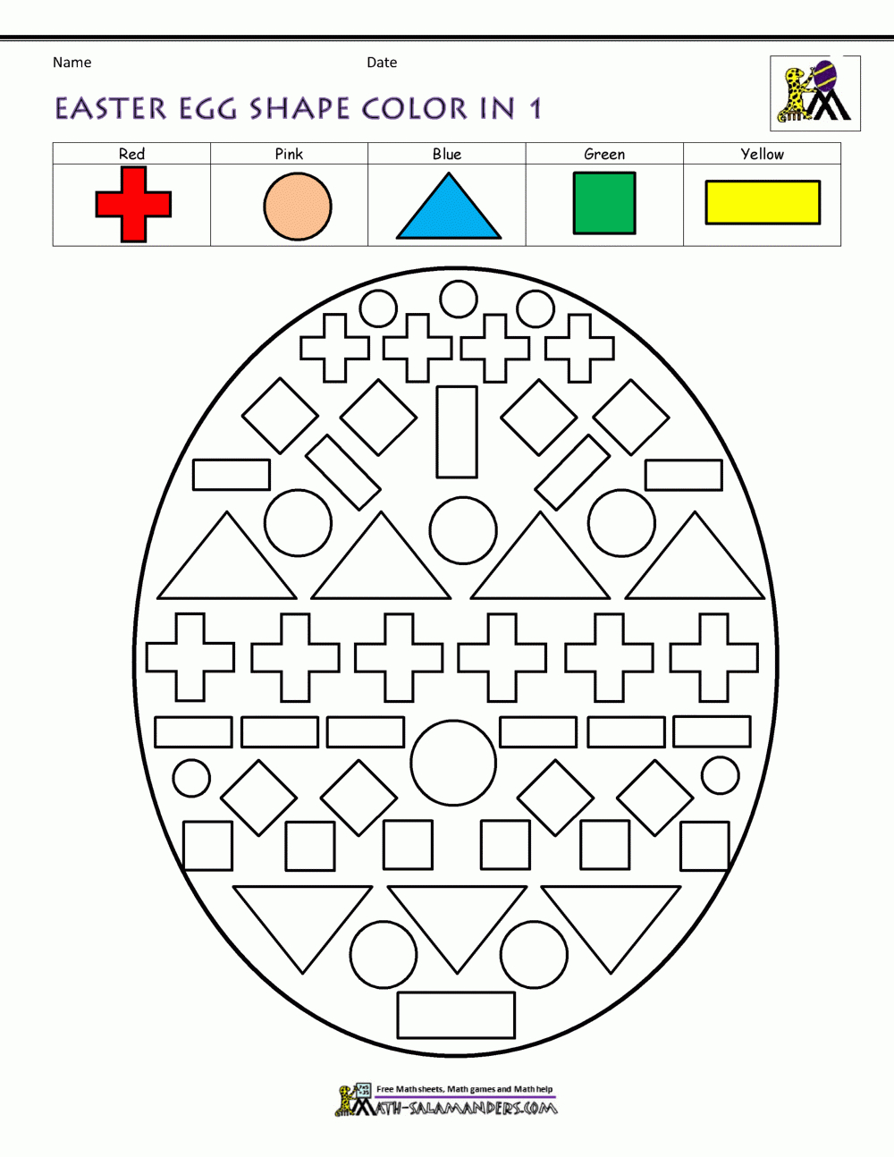 Easter Worksheets For Kids with regard to Easter Math Printable