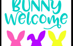 Every Bunny Welcome {Free Printable} - Kara Creates inside Easter Bunny Sign Printable