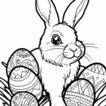 🐰 Hop To It! Free Printable Easter Bunny Coloring Pages 🎨 — Sew With Regard To Printable Coloring Pages For Easter