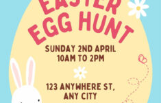 Free And Customizable Easter Egg Templates inside Free Printable Easter Flyer Template