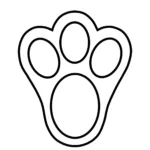 Free Big Bunny Footprint Template: Perfect Spring Activity For Kids In Easter Bunny Paw Printable