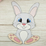 Free Cut And Paste Bunny Rabbit Craft – Simple Mom Project Within Free Printable Easter Bunny Crafts