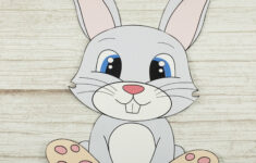 Free Cut And Paste Bunny Rabbit Craft – Simple Mom Project within Free Printable Easter Bunny Crafts