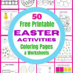 Free Easter Activity Sheets   48 Pages Of Printables Intended For Free Printable Easter Activities Worksheets