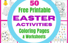 Free Easter Activity Sheets - 48 Pages Of Printables intended for Free Printable Easter Activities Worksheets