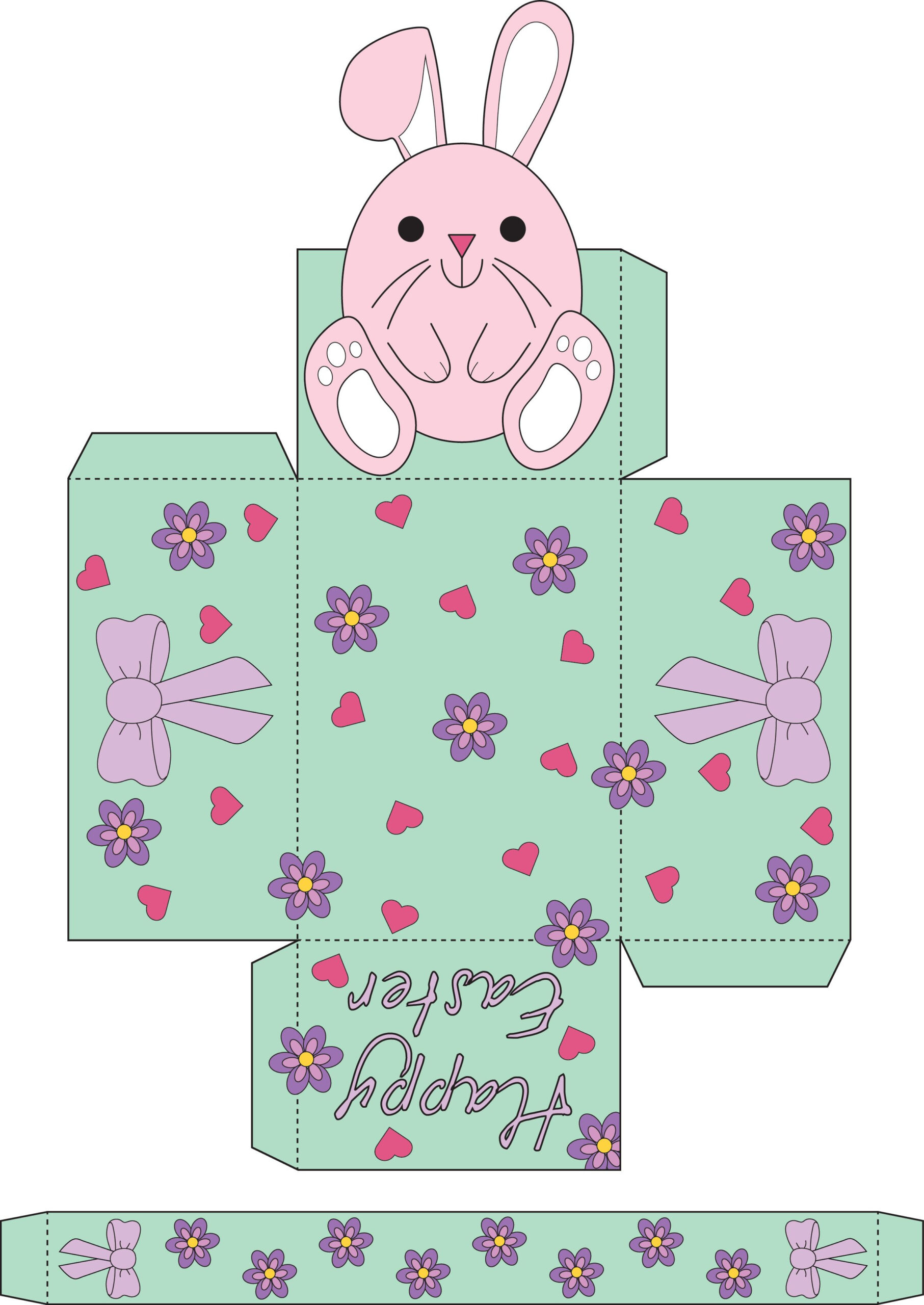 Free Easter Egg Basket Templates To Print And Make | Madeformums throughout Paper Easter Baskets Printable