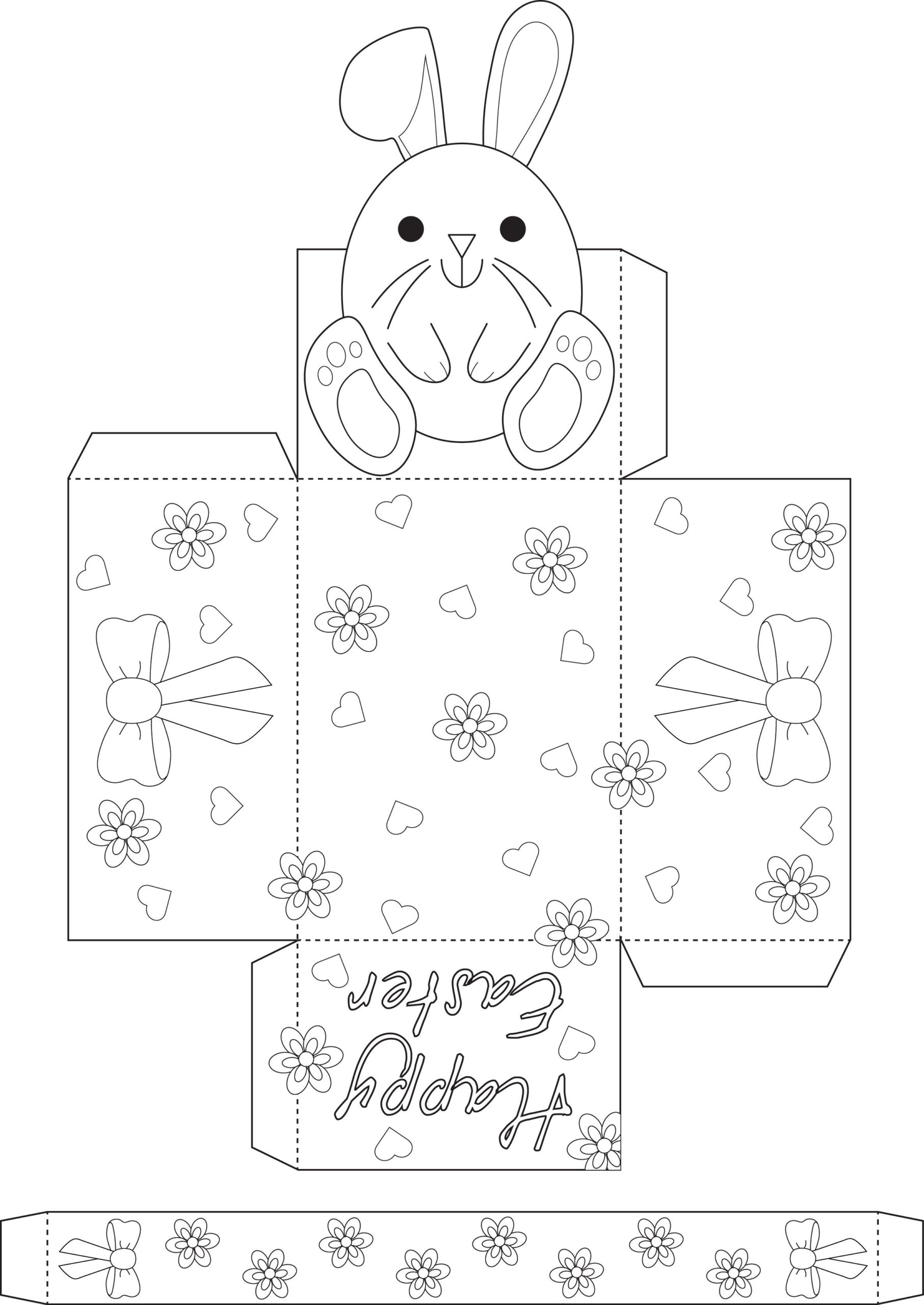 Free Easter Egg Basket Templates To Print And Make | Madeformums with Printable Easter Template For Crafts