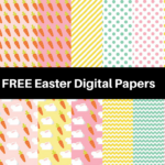 Free Easter Holiday Digital Papers   Magical Printable Regarding Easter Scrapbook Paper Printable