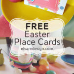 Free Easter Place Card (Or Food Tents)   Elva M Design Studio Throughout Printable Easter Table Name Cards