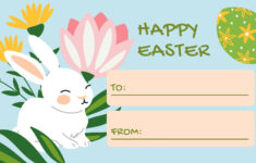 Free Printable And Customizable Easter Tag Templates | Canva within Printable Easter Tags