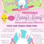 Free Printable Bunny Money #Easterdiy #Easterbaskets Within Easter Bunny Money Printable