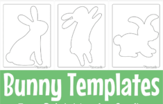 Free Printable Bunny Templates For Spring &amp; Easter Crafts within Printable Easter Bunny Silhouette