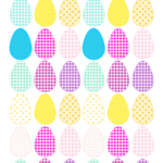 Free Printable Cheerfully Colored Easter Eggs   Ausdruckbare For Printable Easter Eggs Pictures
