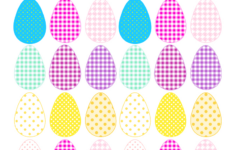 Free Printable Cheerfully Colored Easter Eggs - Ausdruckbare for Printable Easter Eggs Pictures