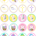 Free Printable Easter And Spring Cupcake Toppers   Simply Love In Easter Cupcake Topper Printable