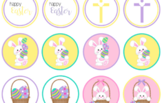 Free Printable Easter And Spring Cupcake Toppers - Simply Love in Easter Cupcake Topper Printable