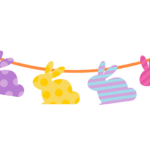 Free Printable Easter Banner & Cupcake Toppers   Magical Printable With Regard To Easter Bunny Banner Printable