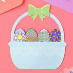 Free Printable Easter Basket Craft Throughout Printable Easter Basket Craft