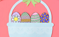 Free Printable Easter Basket Craft throughout Printable Easter Basket Craft
