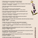 Free Printable Easter Bible Trivia Quiz With Answer Key Intended For Religious Easter Trivia Printable