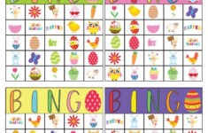 Free Printable Easter Bingo Cards with regard to Printable Easter Bingo Cards For Kids