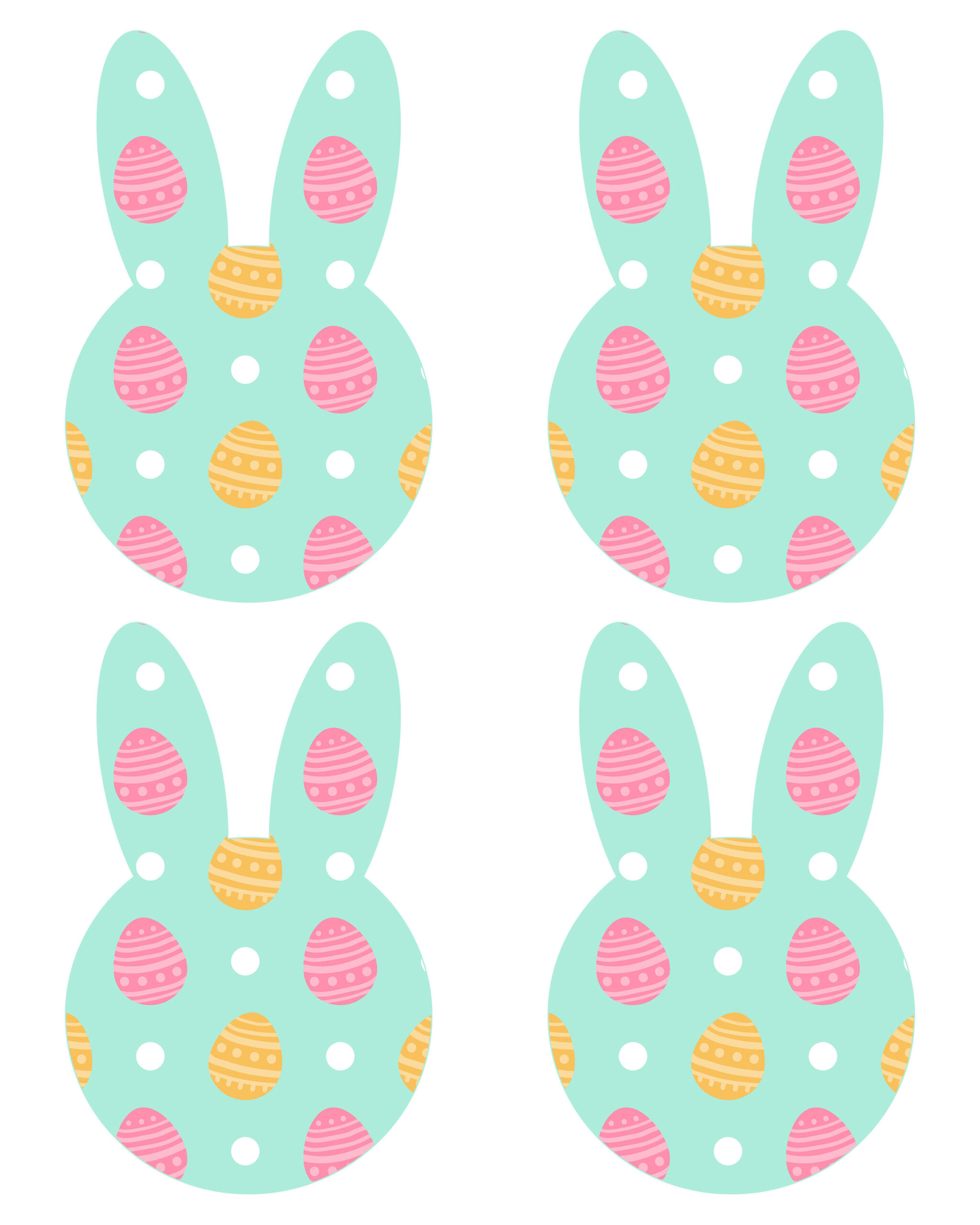 Free Printable Easter Bunny Banner - The Cottage Market intended for Easter Bunny Printable Decorations