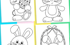 Free Printable Easter Bunny Coloring Pages with Free Printable Easter Bunny Pictures To Color