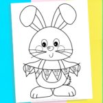 Free Printable Easter Bunny Coloring Pages With Free Printable Easter Pictures