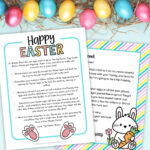 Free Printable Easter Bunny Letter   4 Letter Templates For Kids! For Easter Bunny Letter Printable