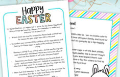 Free Printable Easter Bunny Letter - 4 Letter Templates For Kids! in Free Printable Letter From the Easter Bunny