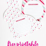 Free Printable Easter Bunny Letters Intended For Easter Bunny Letter Template Free Printable