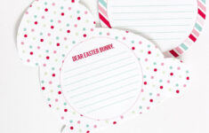 Free Printable Easter Bunny Letters intended for Easter Bunny Letter Template Free Printable