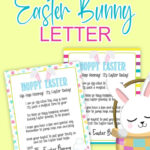 Free Printable Easter Bunny Note | Ellierosepartydesigns Inside Free Printable Easter Bunny Note