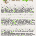 Free Printable Easter Bunny Story Left Right Game In Easter Left Right Game Free Printable