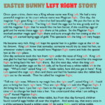 Free Printable Easter Bunny Story Left Right Game Inside Easter Left Right Game Free Printable