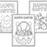 Free Printable Easter Cards To Color (Perfect For Kids!)   The For Printable Coloring Easter Cards