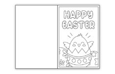 Free Printable Easter Cards To Color (Perfect For Kids!) - The intended for Easter Cards Printable to Colour
