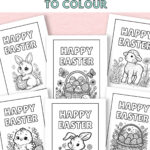 Free Printable Easter Cards To Colour — Gathering Beauty With Printable Cards Easter