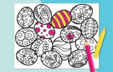 Free Printable Easter Coloring Page - Hey, Let'S Make Stuff for Free Printable Easter Patterns